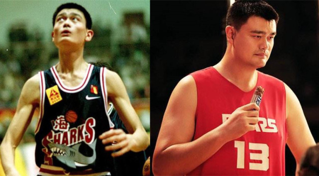 NBA球星进联盟前的对比,姚明亮瞎眼